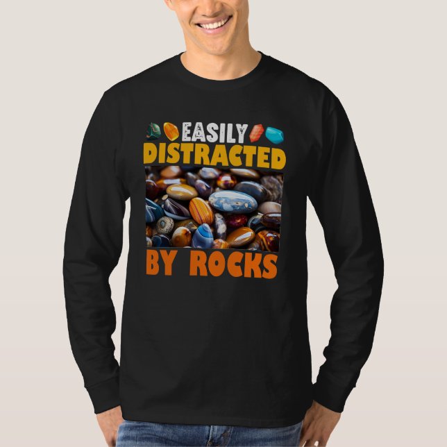 T-shirt Facilement Distrait Par Les Rochers (Devant)