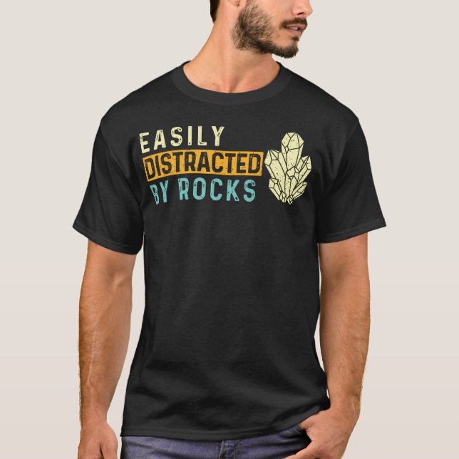 T-shirt Facilement Distrait Par Les Roches - Collectionneu (Devant)