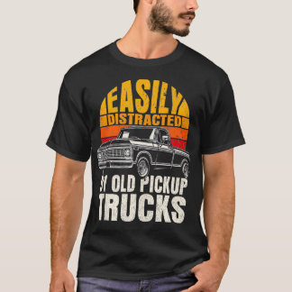 T-shirt Facilement Distrait Par Les Vieux Camions De Récup