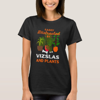 T-shirt Facilement Distrait Par Les Vizslas Et Les Hongroi