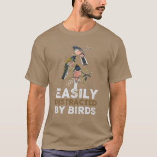 T-shirt Facilement distrait Par Oiseaux Oiseaux Lover retr