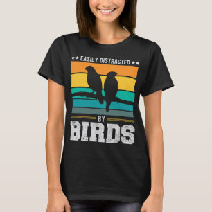 T-shirt Facilement Distrait Par Oiseaux Vêtements Oiseaux 