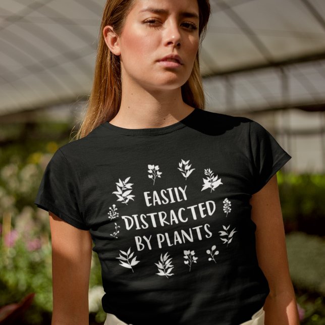 T-shirt Facilement Distrait Par Plantes Drôle Gardener Dit (Créateur téléchargé)