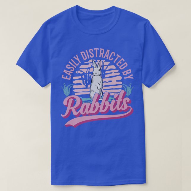 T-shirt Facilement distrait par Rabbits Premium  (Design devant)