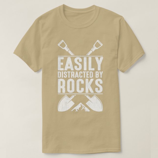 T-shirt Facilement Distrait Par Rocks Géologie 9 (Design devant)