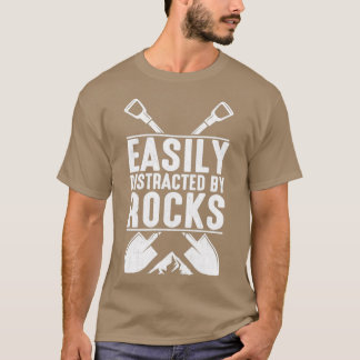 T-shirt Facilement Distrait Par Rocks Géologie 9