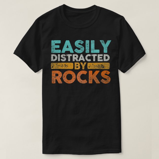 T-shirt Facilement Distrait Par Rocks Géologie Drôle Archa (Design devant)