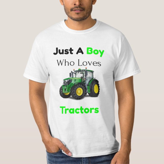 T-shirt Facilement Distrait Par Tracteurs Drôle Farmer Don (Devant)