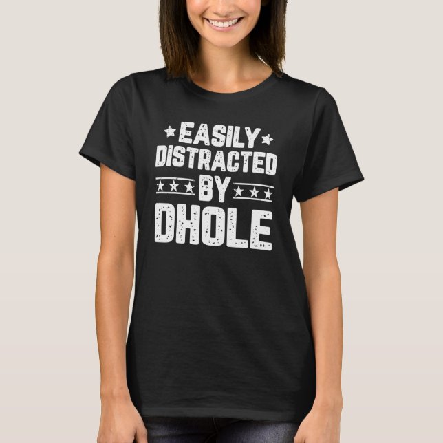 T-shirt Facilement Distrait Par Un Animal Entier (Devant)
