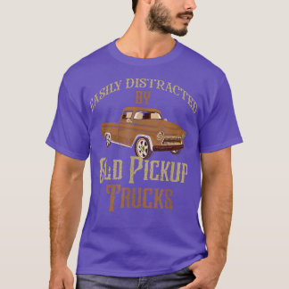 T-shirt Facilement Distrait Par Vieux Camions De Ramassage