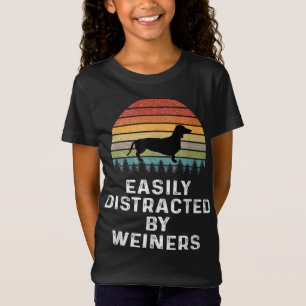 T-Shirt Facilement Distrait Par Weiners Weiner Chien Propr