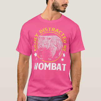 T-shirt Facilement Distrait Par Wombat