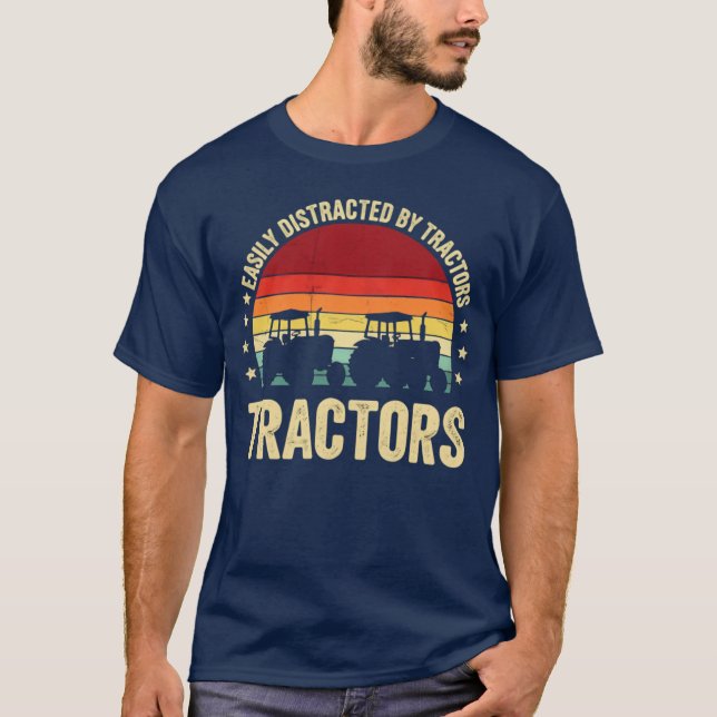 T-shirt Facilement distrait - vintage (Devant)