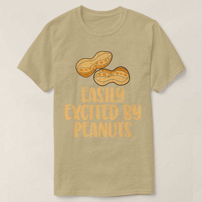 T-shirt Facilement Écité Par Les Arachides Tasty Funny Gen (Design devant)