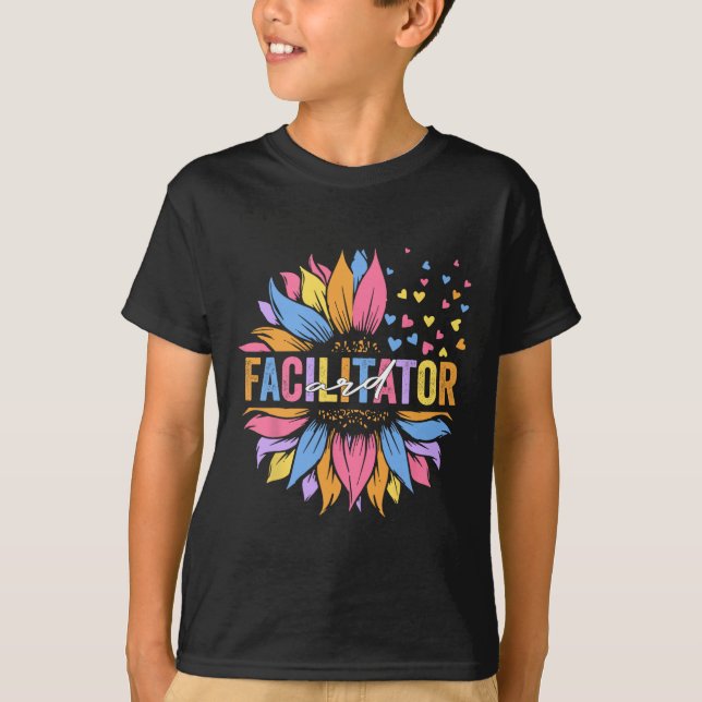 T-shirt Facilitateur de l'Ard Enseignement spécial tournes (Devant)