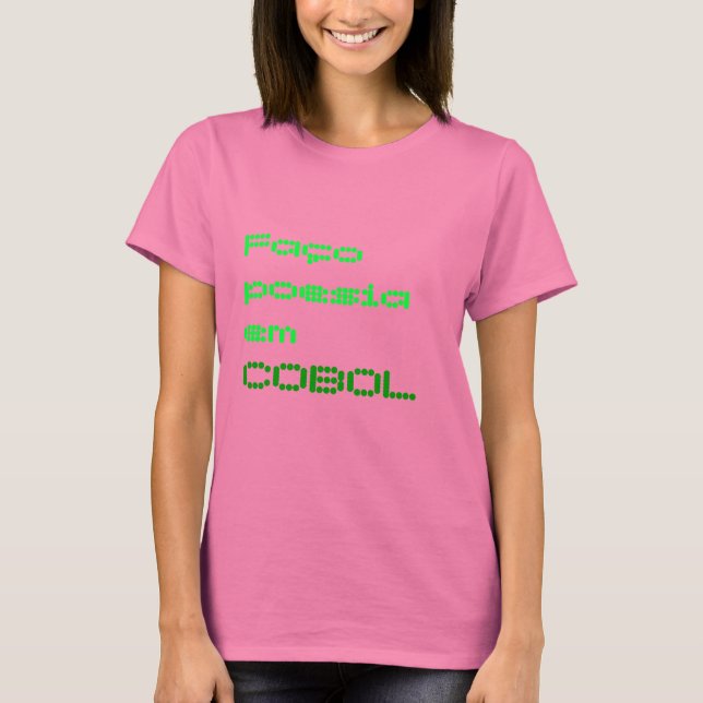 T-shirt Faço poesia em COBOL (Devant)