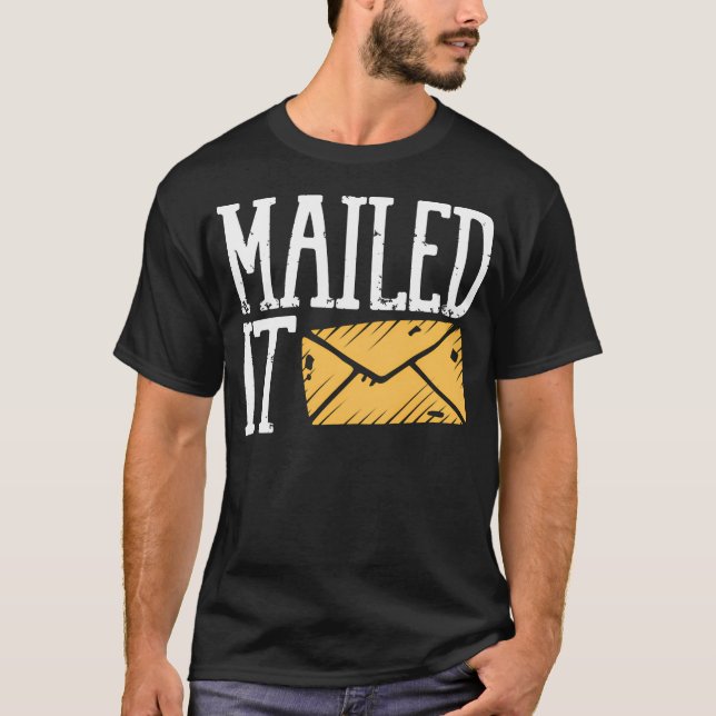 T-shirt Facteur de la poste a envoyé (Devant)