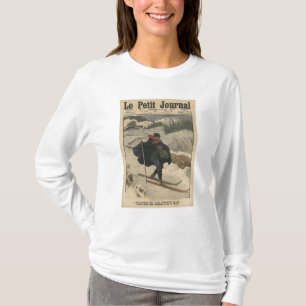 T-shirt Facteurs alpins à l'aide du ski