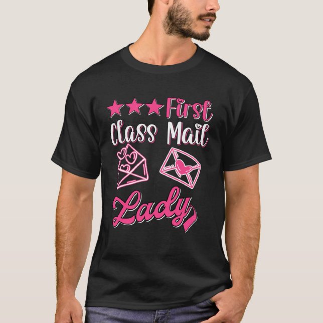 T-shirt Factrice Femme Service Bureau de Poste Courrier (Devant)