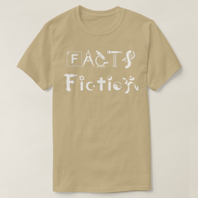 T-shirt Facts vs Fiction, Science Religion Cadeau (Design devant)
