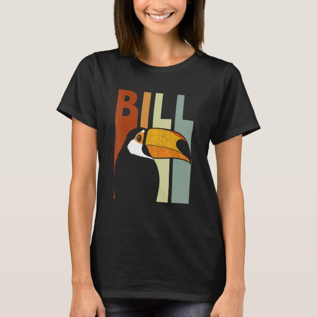 T-shirt Facture devis pour un ornithologue toucan (Devant)