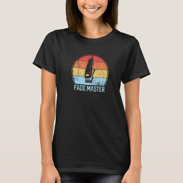 T-shirt Fade Master Barber Coiffeur Vintage Barbier (Devant)