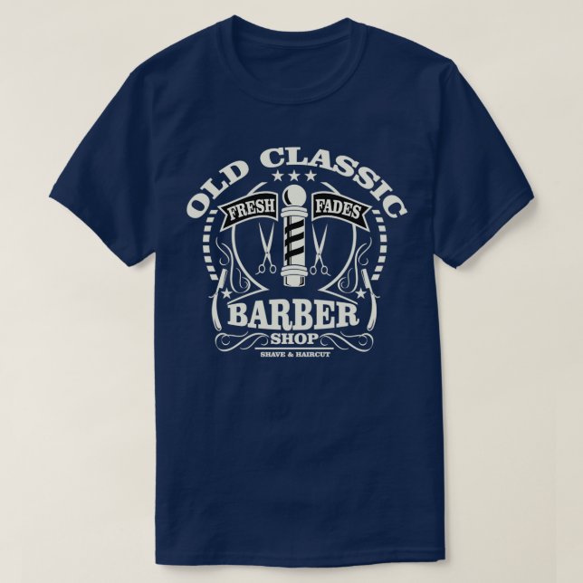 T-shirt Fades fraîches Spécial Barbier Shop Haircut Graphi (Design devant)