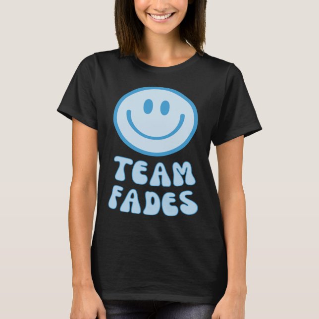 T-shirt Fades or Braids Gender Reveal Retro Team Fades (Devant)