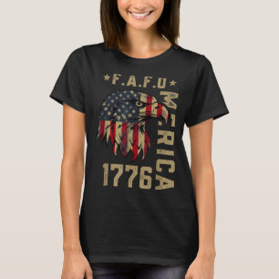 T-shirt Fafo 1776 merica aigle américain drapeau américain