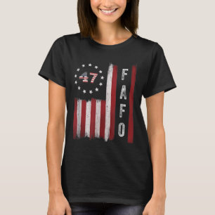 T-shirt Fafo Drapeau Trump drôle