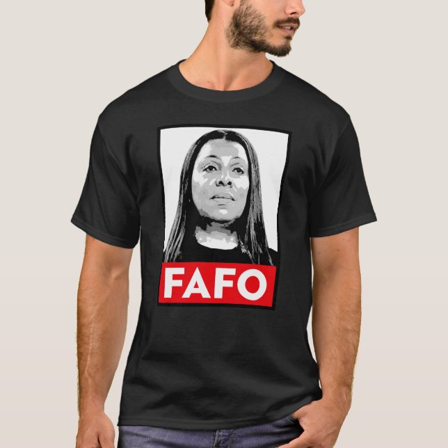 T-shirt FAFO : Letitia James (Devant)