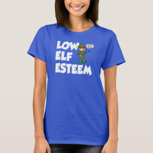 T-shirt Faible Elfe Esteem Noël Vacances amusantes