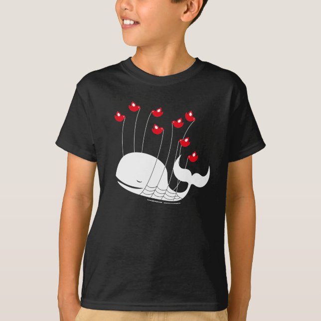 T-shirt FailWhale badine la pièce en t foncée (Devant)