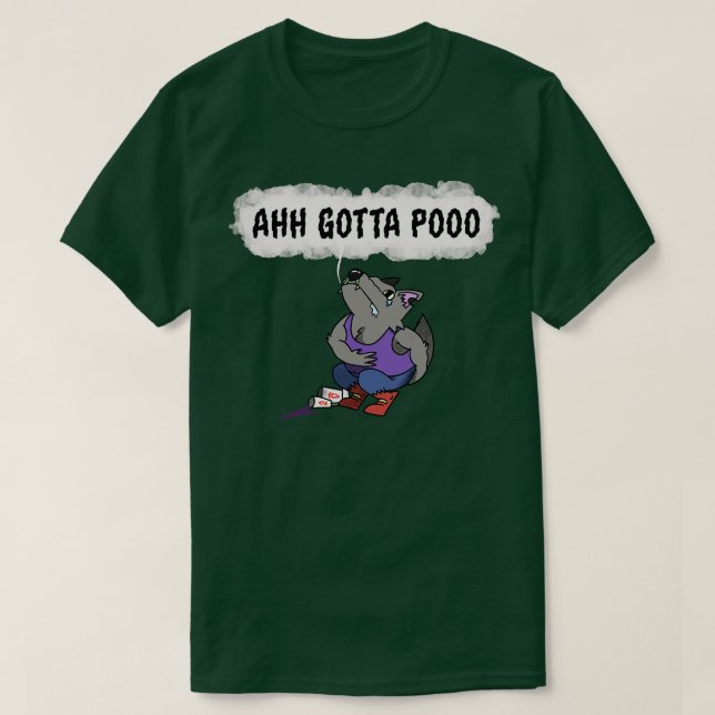 T-shirt Faim Comme Un Loup Qui Doit Poser (Design devant)