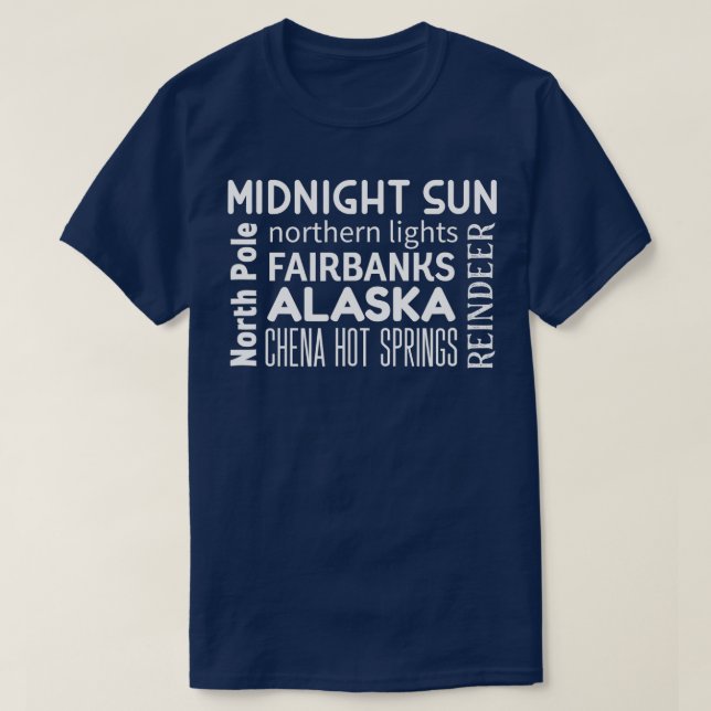 T-shirt Fairbanks Alaska (Design devant)