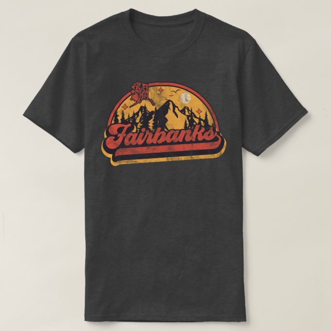T-shirt Fairbanks, Alaska (Design devant)