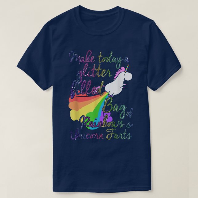 T-shirt Faire aujourd'hui Parties scintillant sac rempli d (Design devant)