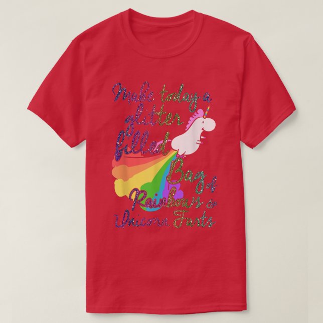 T-shirt Faire aujourd'hui Parties scintillant sac rempli d (Design devant)
