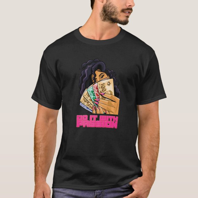 T-shirt Faire Avec La Passion Motivation Citations D'Argen (Devant)