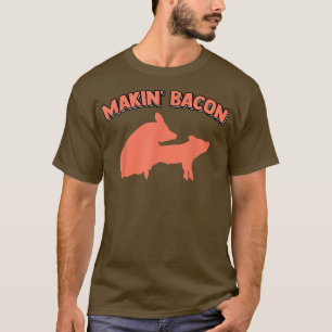 T-shirt Faire Bacon Pork Cochon Mèmes de plaisanterie Adul