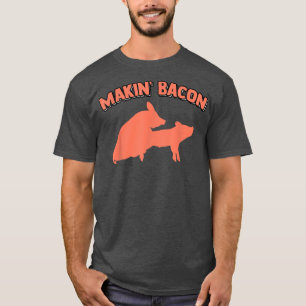 T-shirt Faire Bacon Pork Cochon Mèmes de plaisanterie Adul