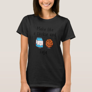 T-shirt Faire comme un cookie et Kaja Langue coréenne mig