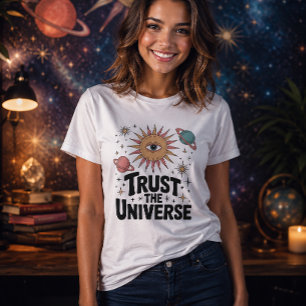 T-shirt Faire Confiance à l'Univers Mystique Soleil Œil Cé