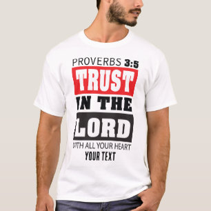 T-shirt Faire confiance au Seigneur – Proverbes 3:5 Citati