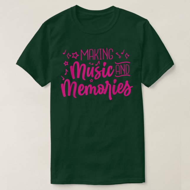 T-shirt Faire de la musique et des souvenirs Marching Band (Design devant)