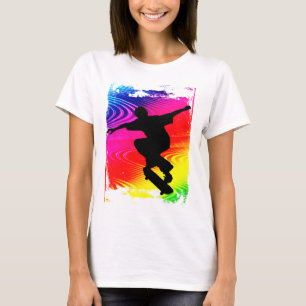 T-shirt Faire de la planche à roulettes sur la grunge