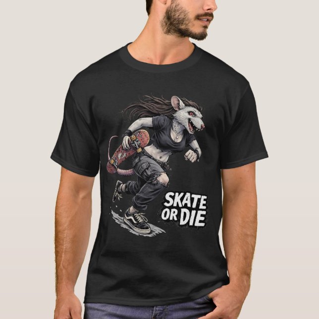 T-shirt Faire de la planche ou mourir (Devant)