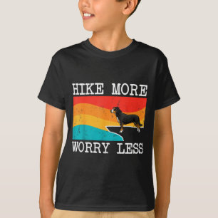 T-shirt Faire de la randonnée plus s'inquiéter moins entle
