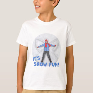 T-shirt Faire des anges de neige, c'est amusant de neige