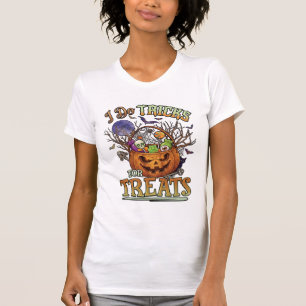 T-shirt Faire des tours friandises Halloween Citrouille Pa